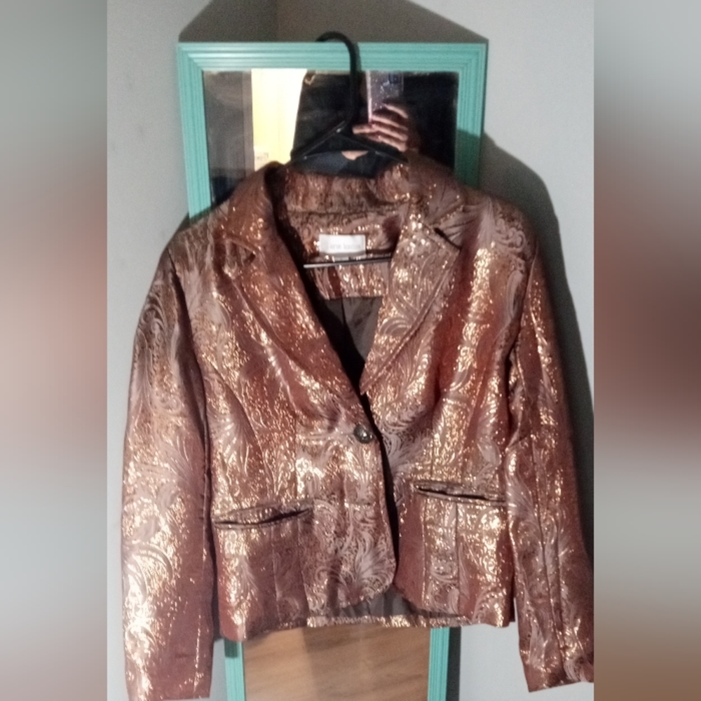 Erin London Gold and Bronze Beautiful Jacket